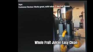 Whole Fruit Juicer Easy Clean Cold Press